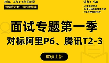 小D-全栈后端高级工程师面试专题第一季2022 【完结】